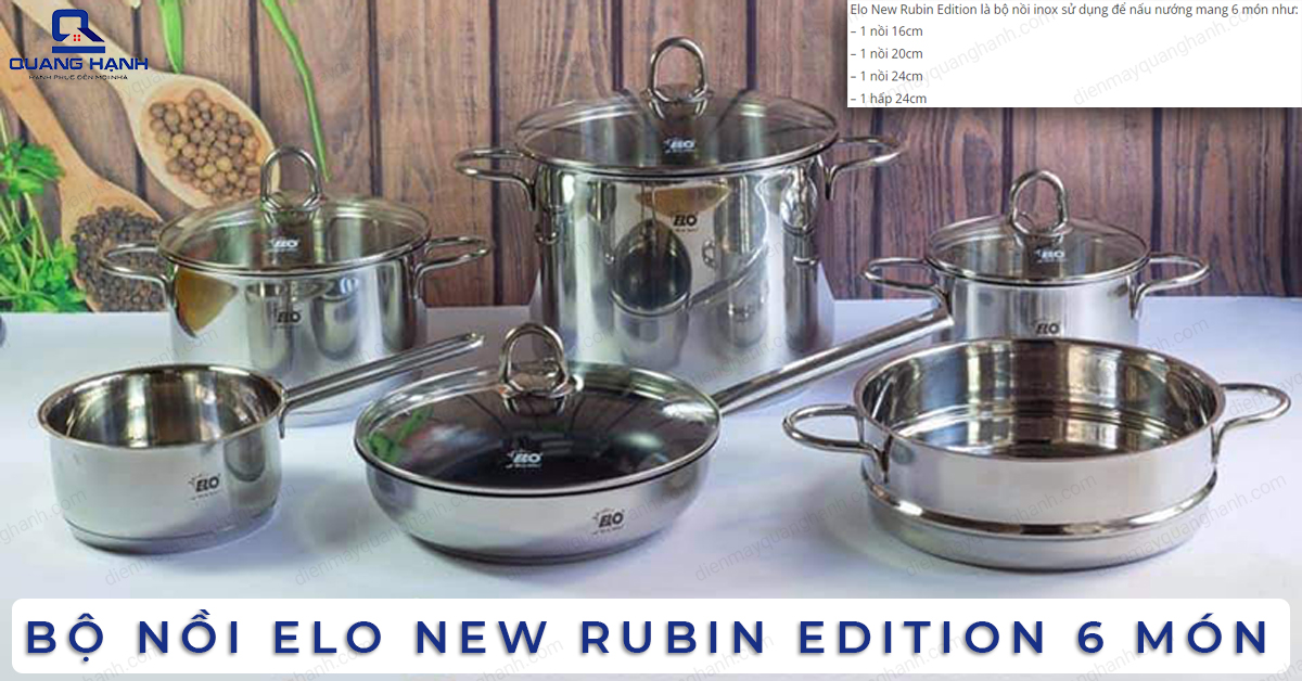 Bộ nồi Elo New Rubin Edition 6