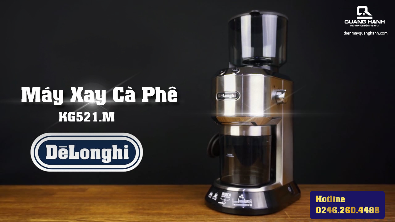 một chiếc máy xay cà phê Delonghi KG521M