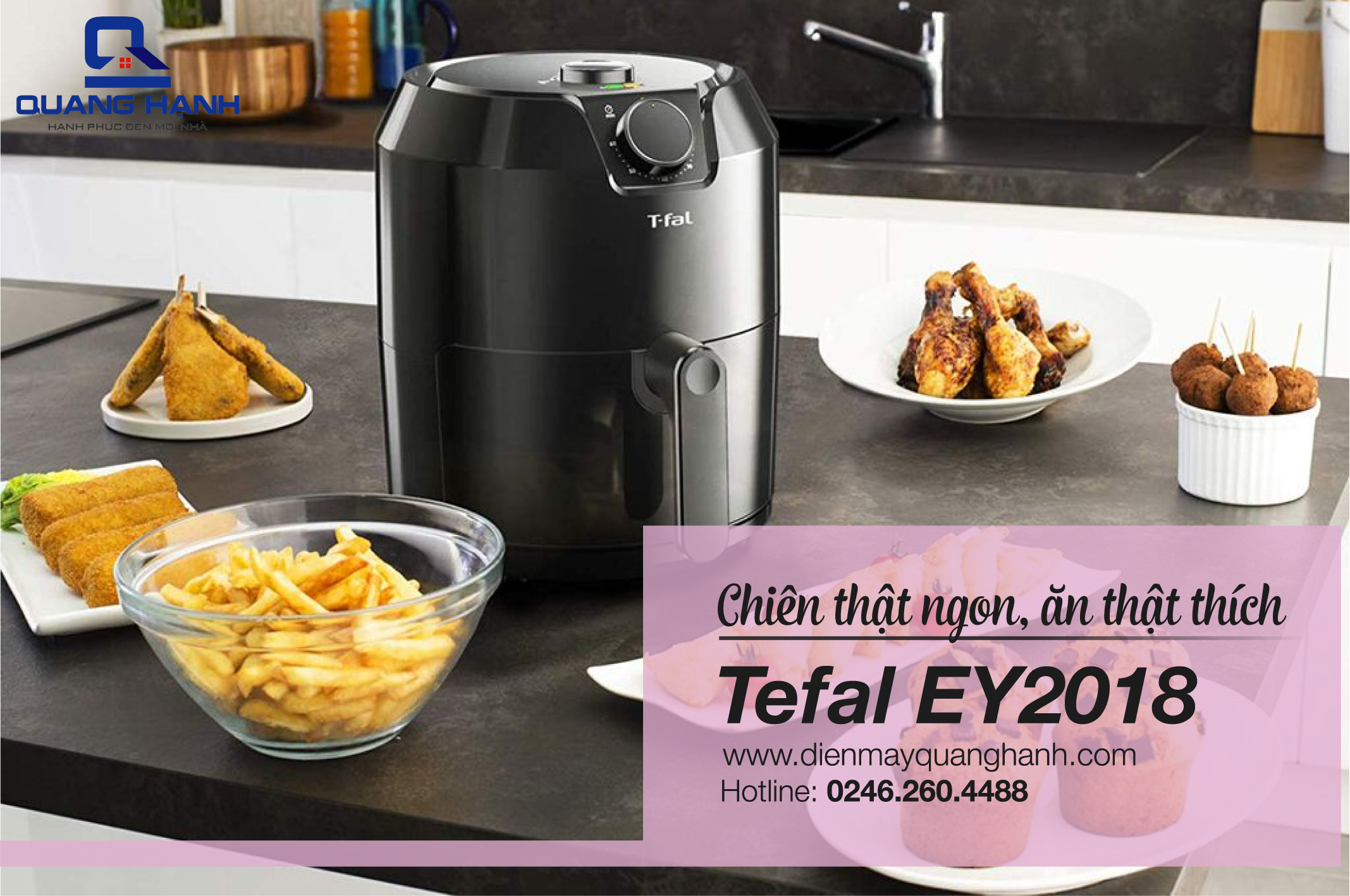 Nồi chiên không dầu Tefal EY2018