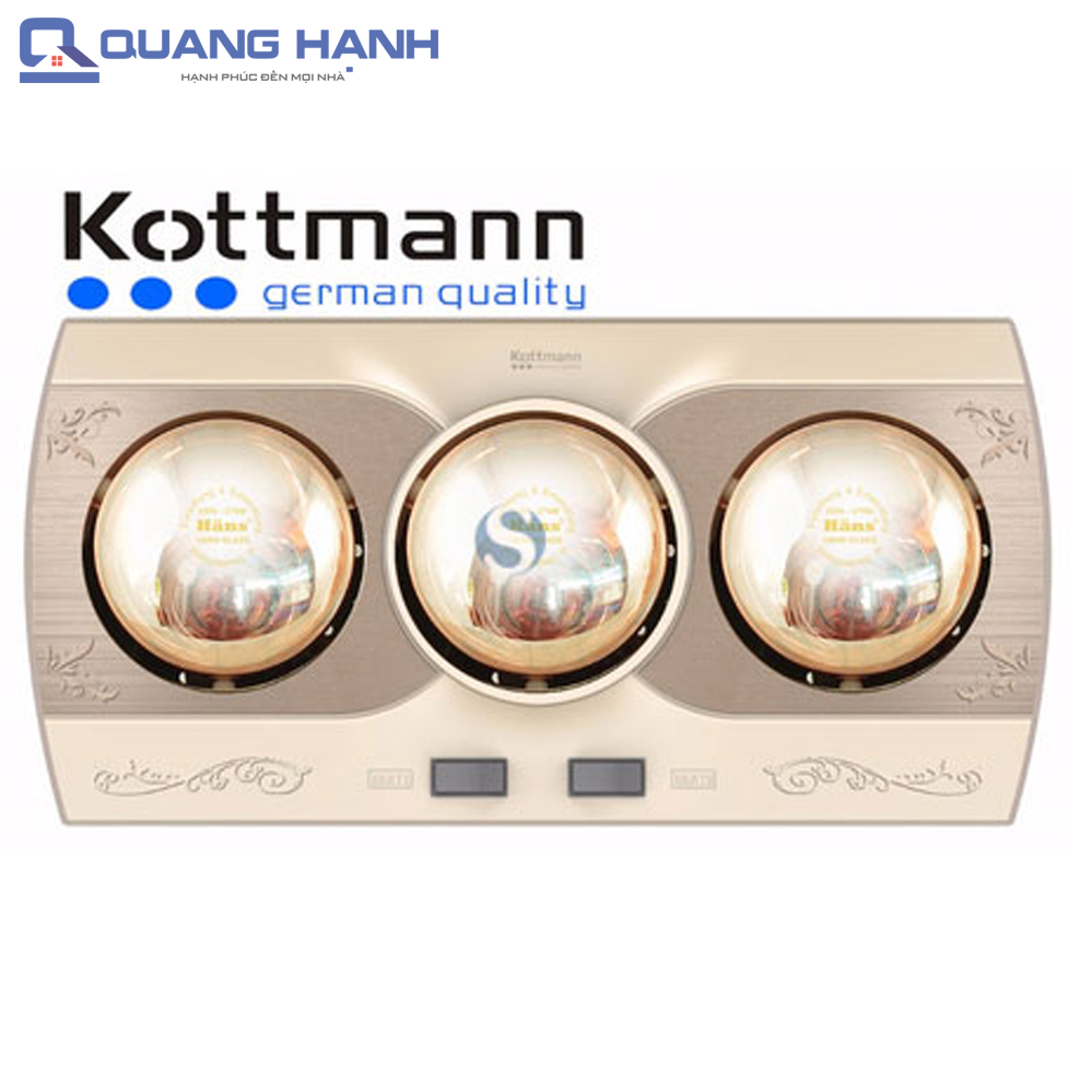 Đèn sưởi nhà tắm Kottmann K3B-Q 3 bóng 5085