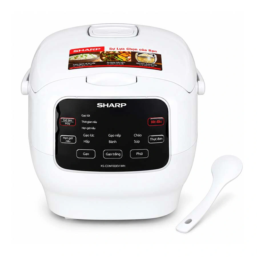 Nồi cơm điện tử Sharp KS-COM183MV-WH dung tích 1.8 lít  QH241517