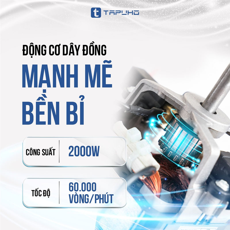 Công suất máy mạnh mẽ