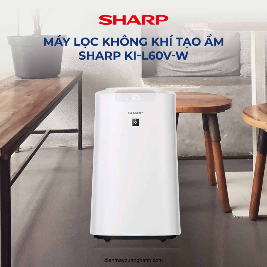 Máy lọc không khí tạo ẩm Sharp KI-L60V-W  QH238310 1