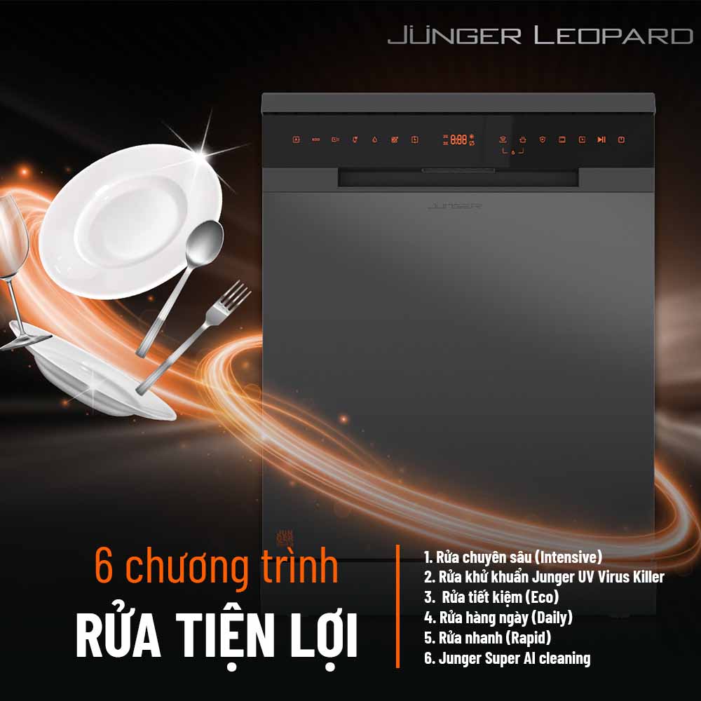 Máy rửa bát 14 bộ Junger DWJ-143