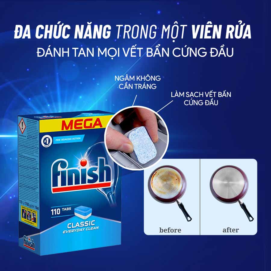 So sánh viên rửa bát và bột rửa bát, nên dùng loại nào tốt cho máy 4