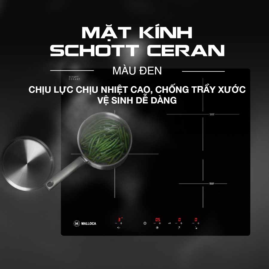 Bếp kính âm 3 từ Malloca MI 593 BN QH242274 4