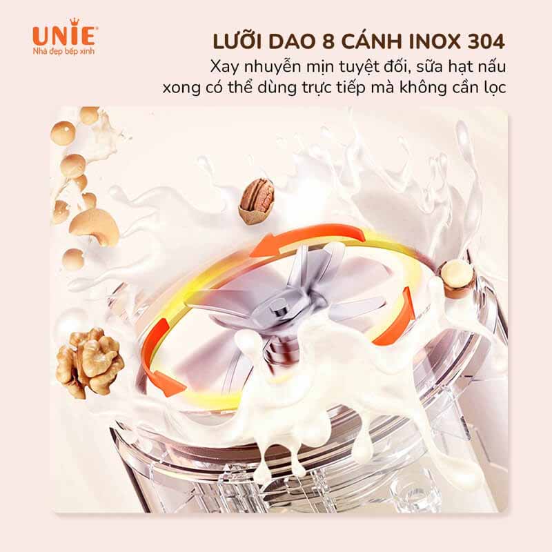 Lưỡi dao 8 cánh inox 304