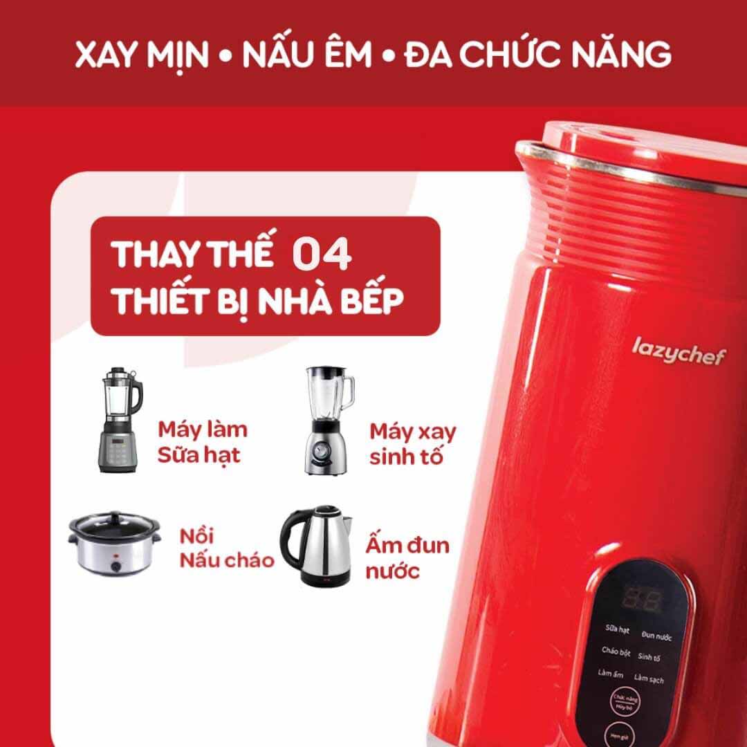 xay mịn, nấu âm, đa chức năng