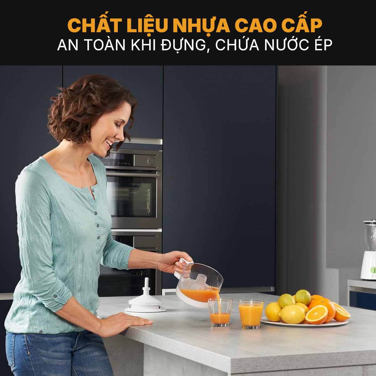 Braun CJ3000WH thiết kế chất liệu nhựa cao cấp, không chứa BPA