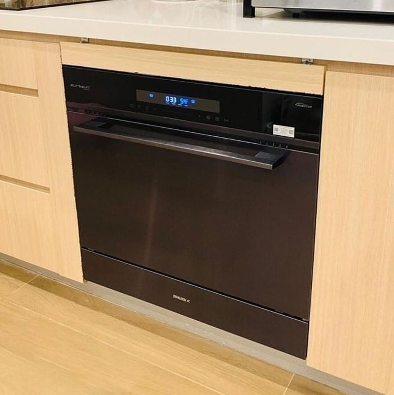 Kích thước máy rửa bát Eurosun âm tủ