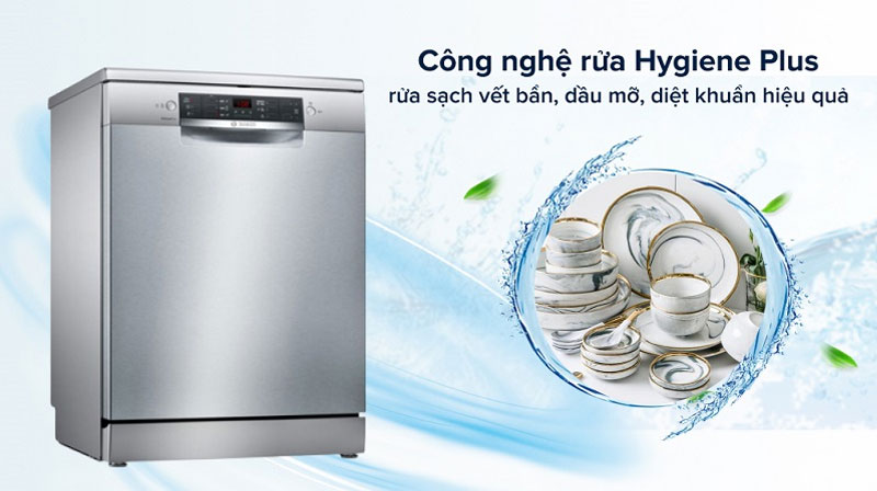 Công nghệ rửa diệt khuẩn máy rửa bát Bosch