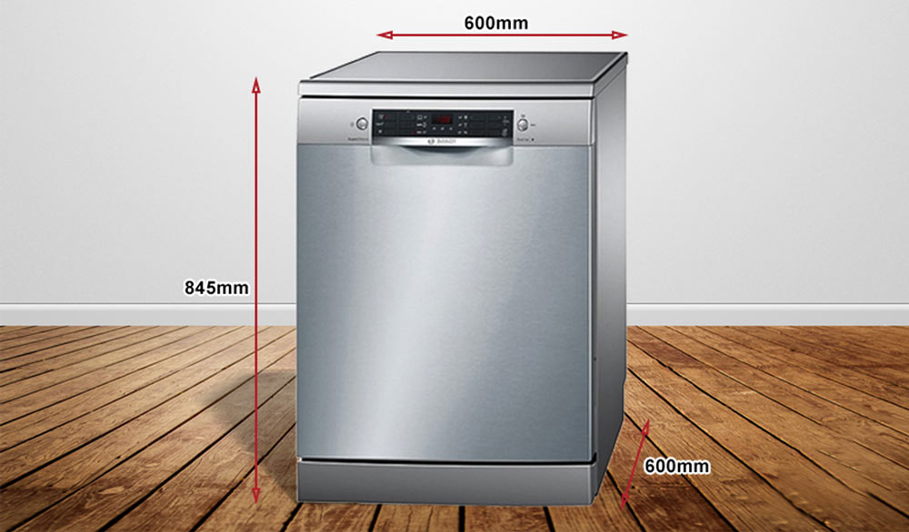 Tìm hiểu kích thước máy rửa bát Bosch Serie 4 trên thị trường 9