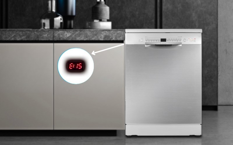 Lỗi E15 của máy rửa bát Bosch là gì