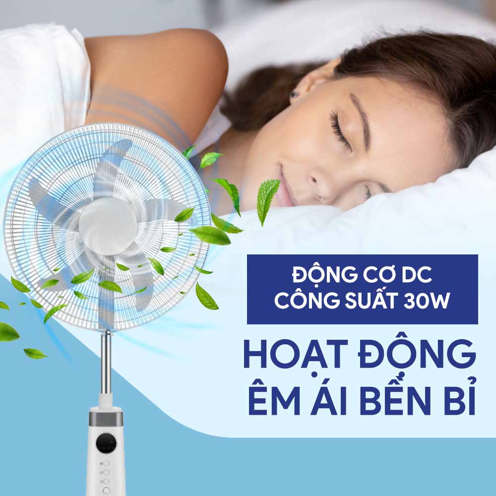 Quạt đứng sạc điện Midea MFS18ODOBPW QH242492 3