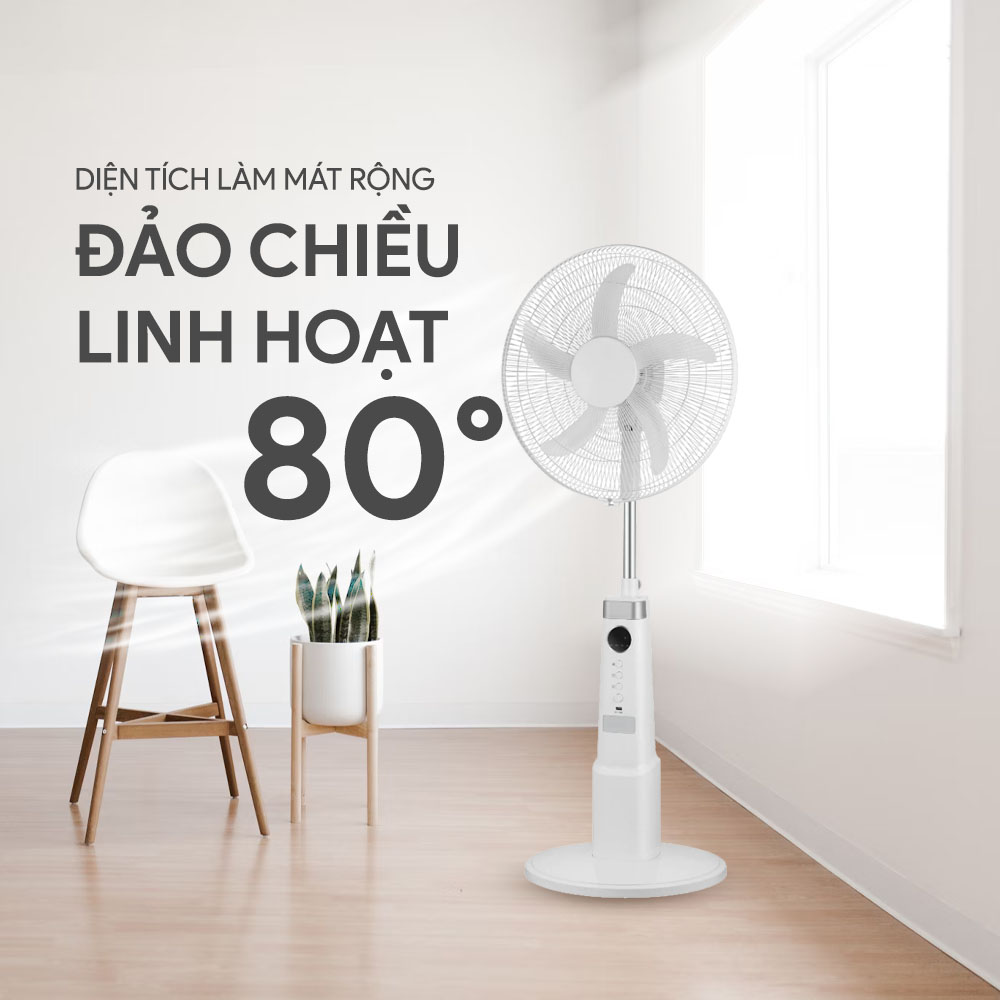 Quạt đứng sạc điện Midea MFS18ODOBPW QH242492 4