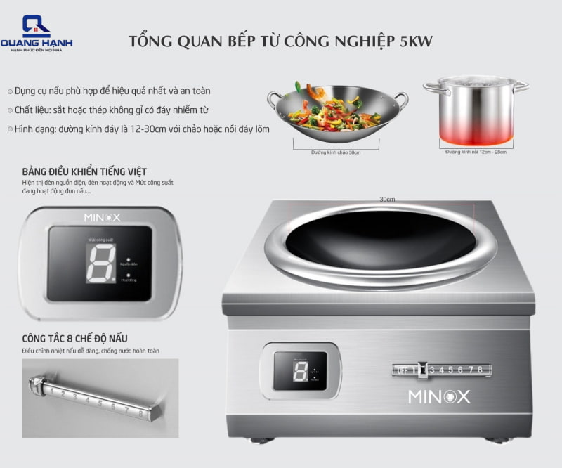 Bếp từ mặt lõm 1