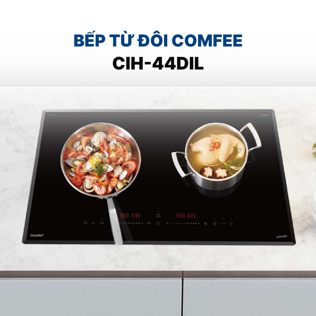 Bếp từ đôi Comfee CIH-44DIL