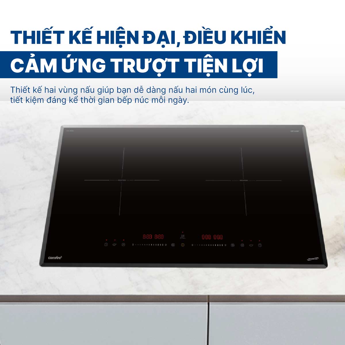 Bếp từ đôi Comfee CIH-44DIL