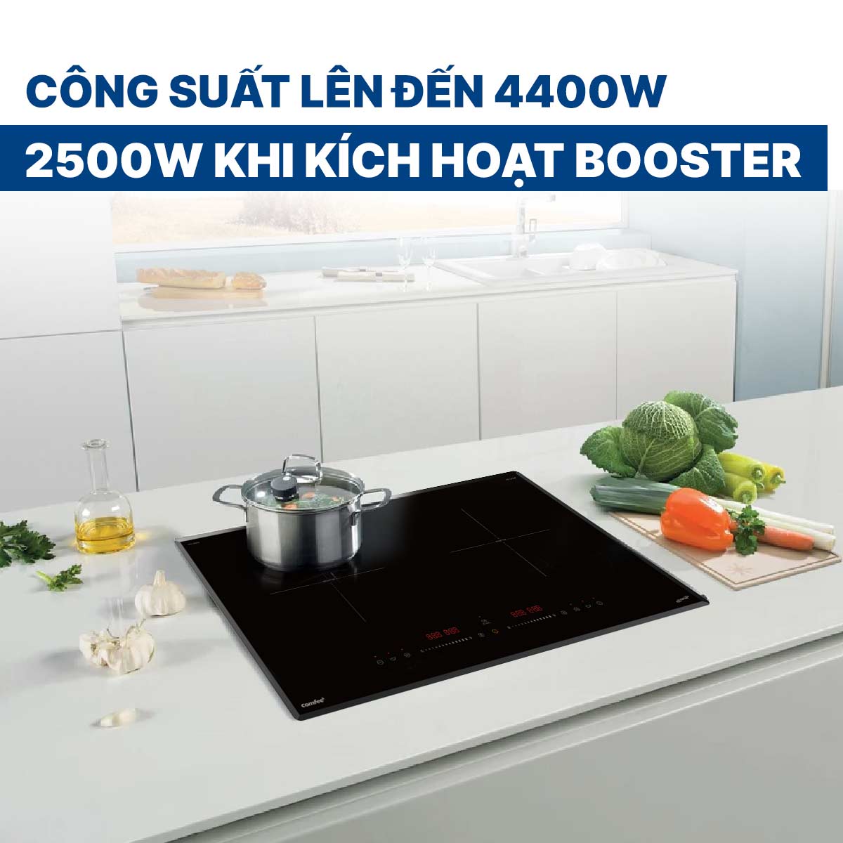 Bếp từ đôi Comfee CIH-44DIL