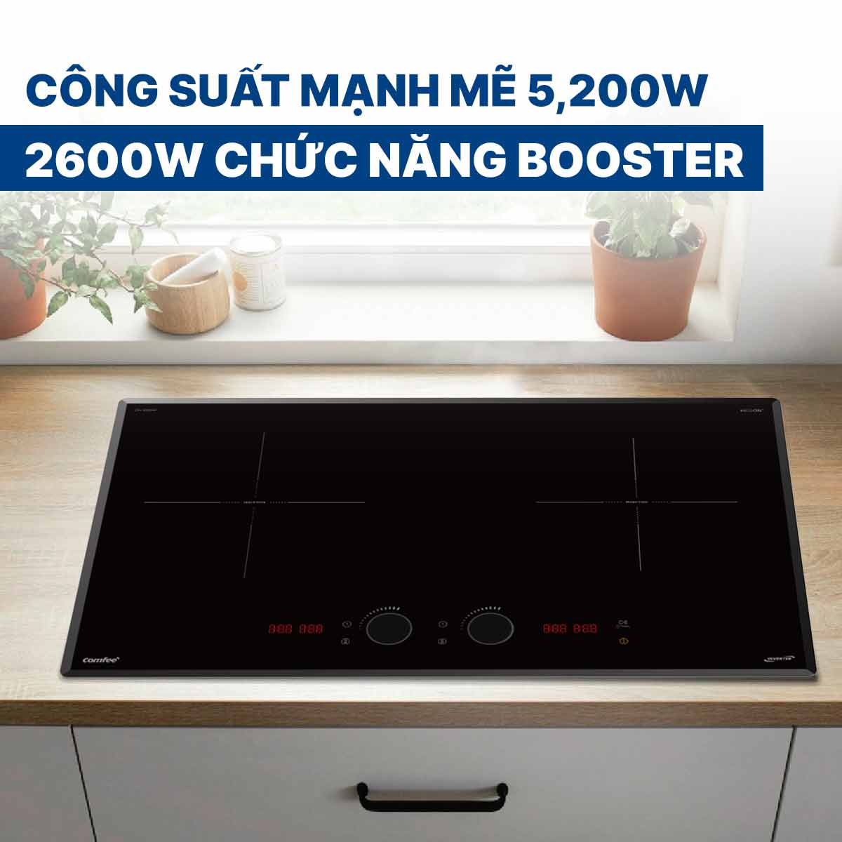 Bếp từ đôi Comfee CIH-52DHP