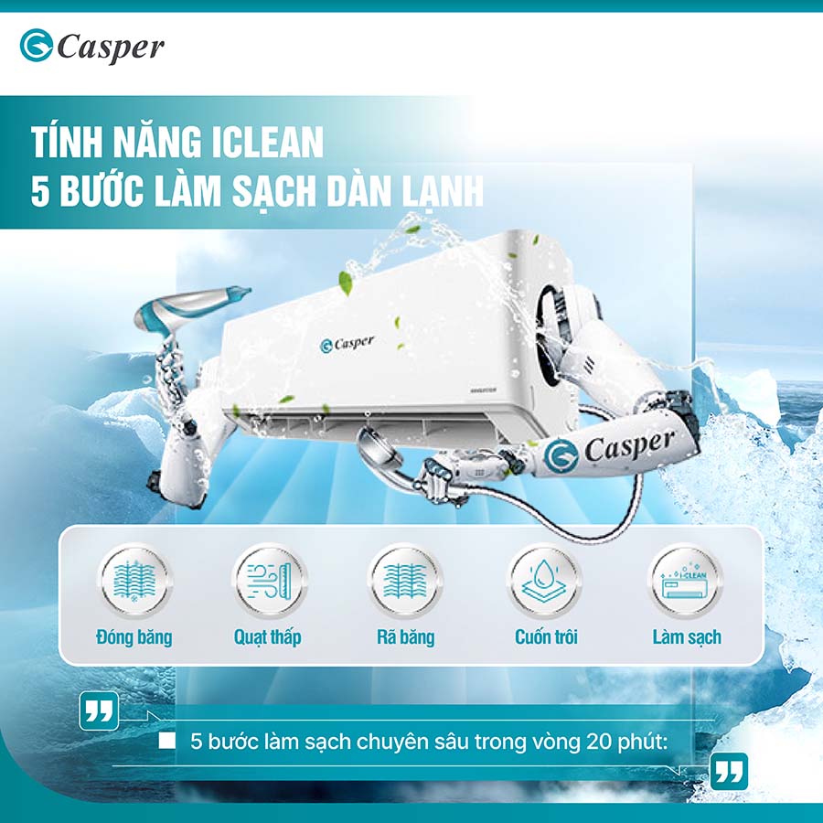 Điều hòa 1 chiều Inverter 1.5 HP Casper JC-12IU36 QH245389 8