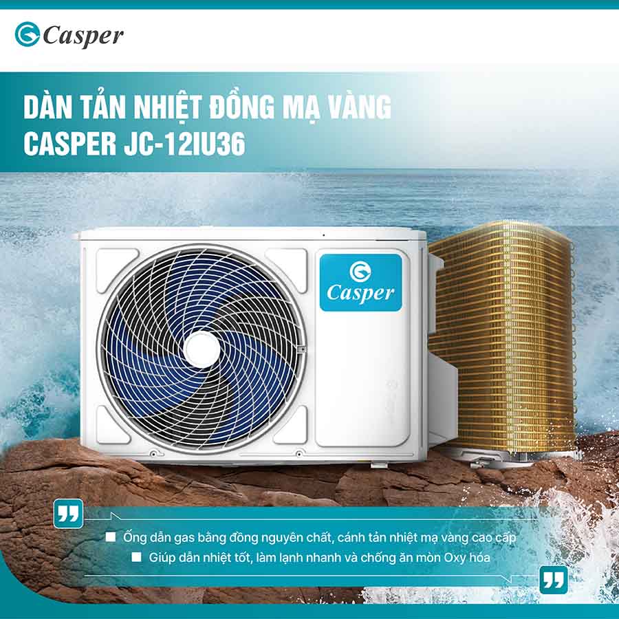 Điều hòa 1 chiều Inverter 1.5 HP Casper JC-12IU36 QH245389 12