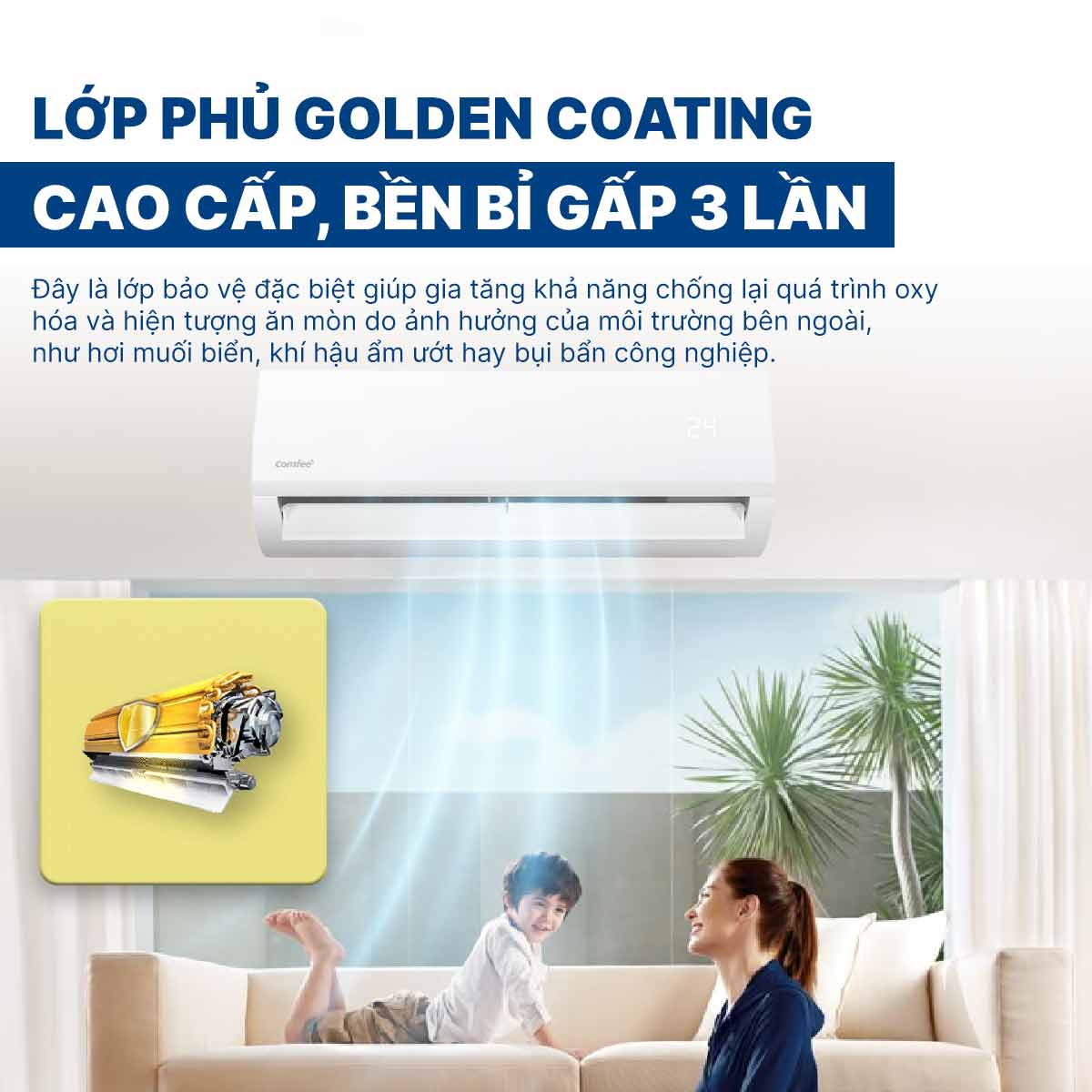 Điều hòa Comfee 1 chiều 9000 BTU CFS-10FWFF-V