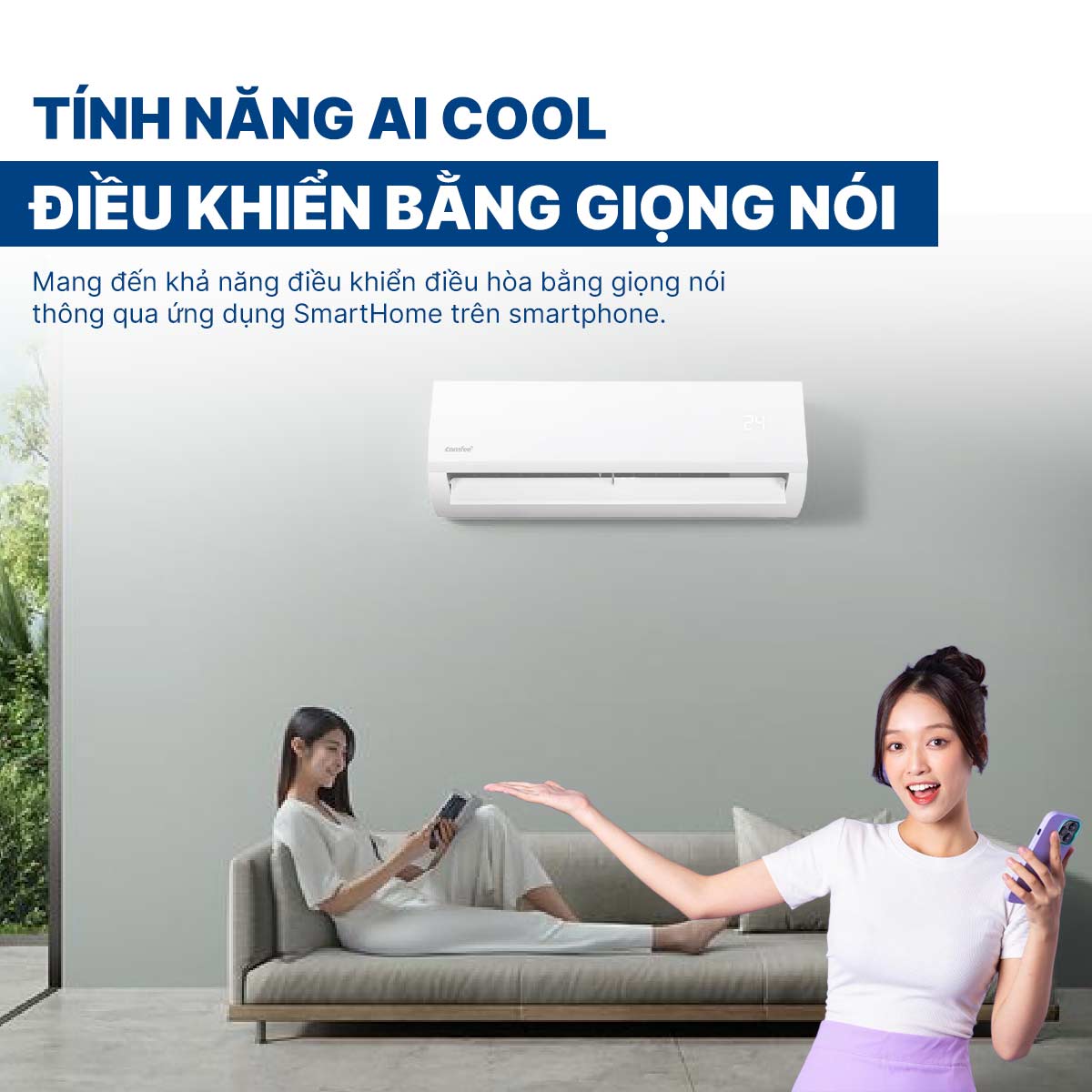 Điều hòa Comfee 1 chiều 11500 BTU CFS-13FWFF-V