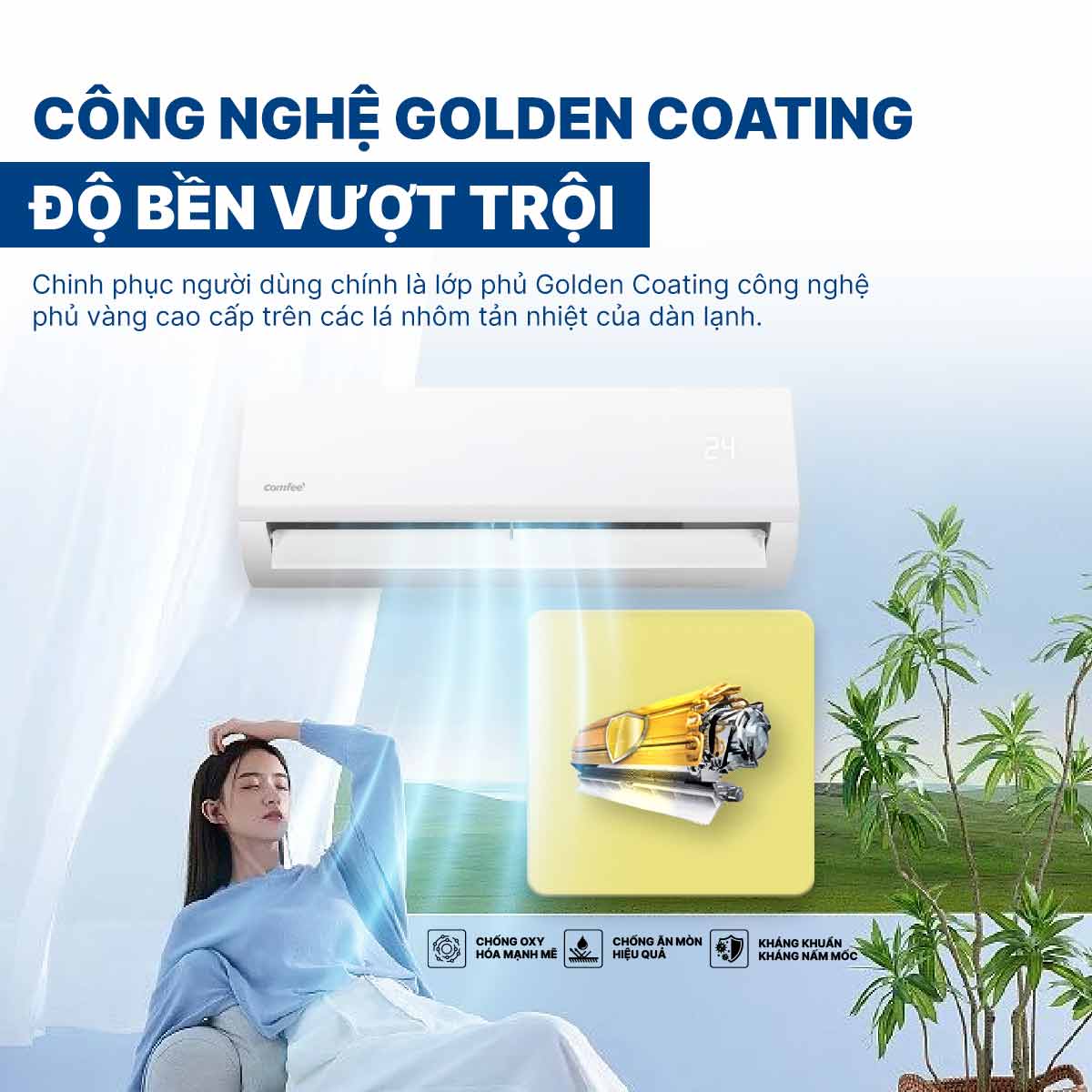 Điều hòa Comfee 1 chiều 11500 BTU CFS-13FWFF-V