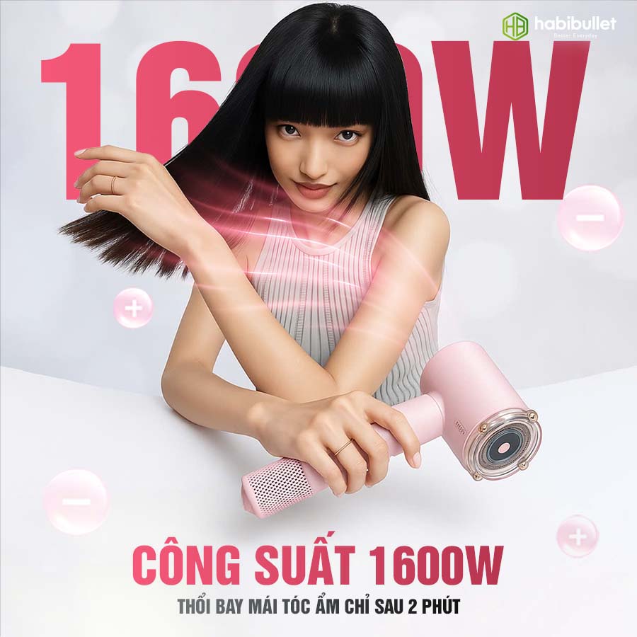 Máy sấy và chăm sóc tóc cao cấp Habibullet HHB2599 Princess