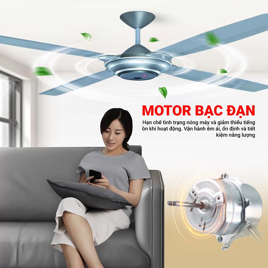Quạt trần KDK M56XR 4 cánh