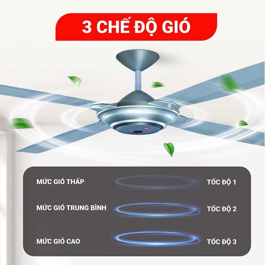 Quạt trần KDK M56XR 4 cánh