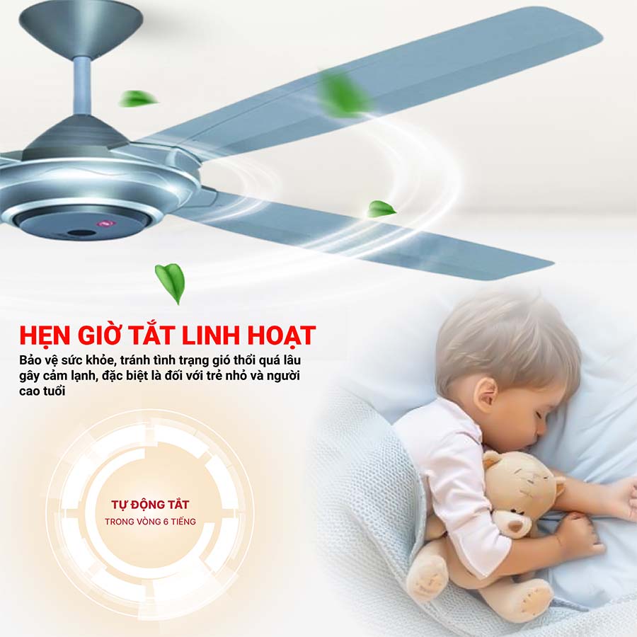 Quạt trần KDK M56XR 4 cánh