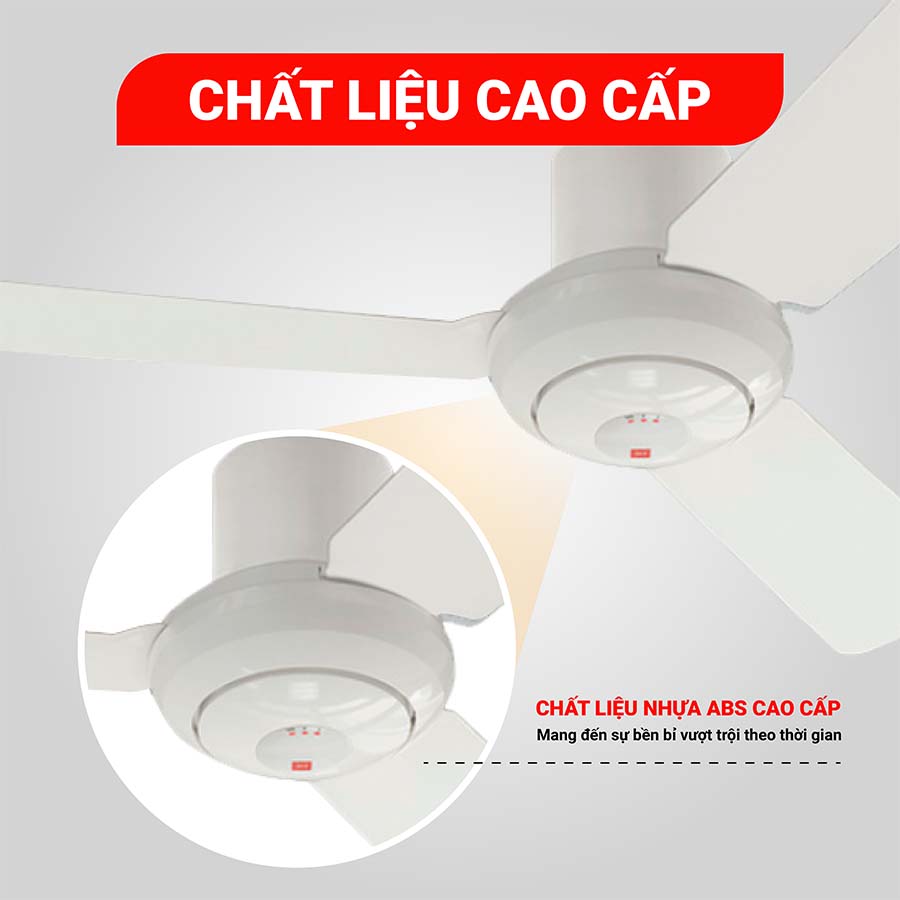 Quạt trần KDK R48SP có điều khiển từ xa