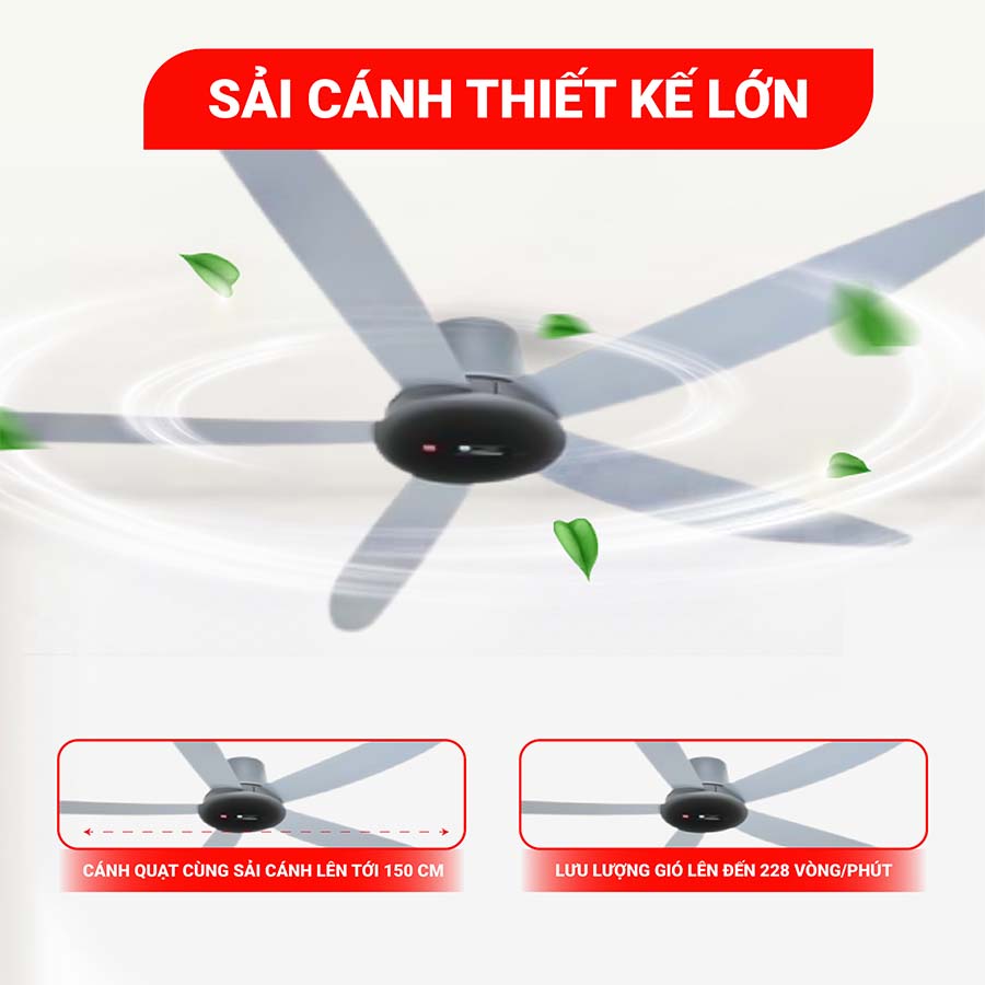 Quạt trần KDK T60AW 5 cánh