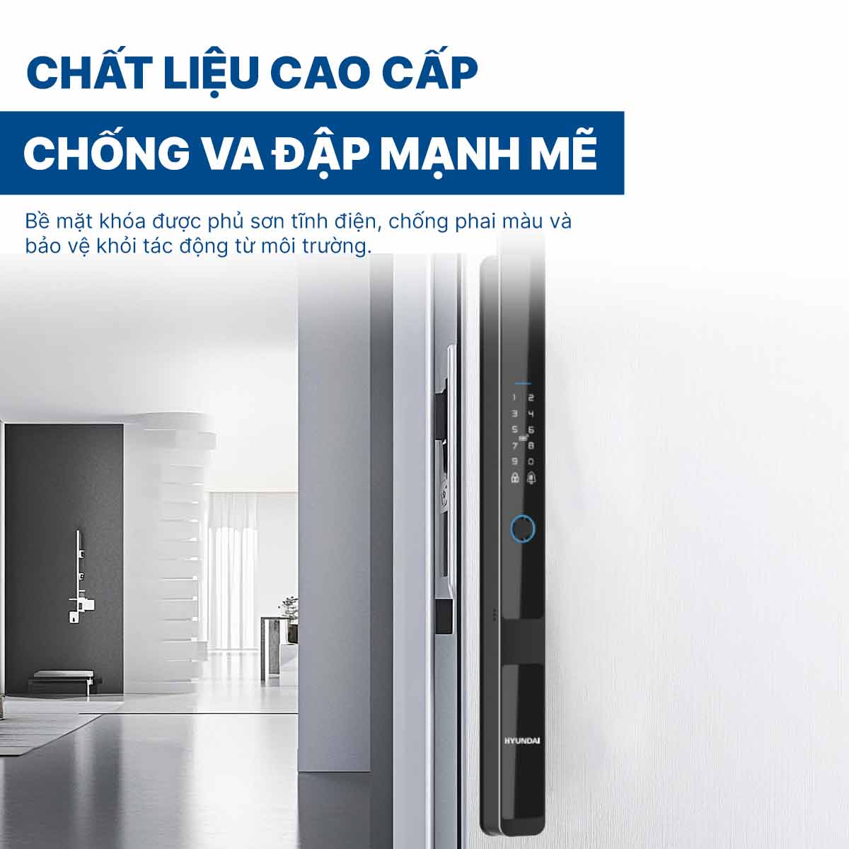 Khoá điện tử Hyundai cửa nhôm HY-SLS005 Black