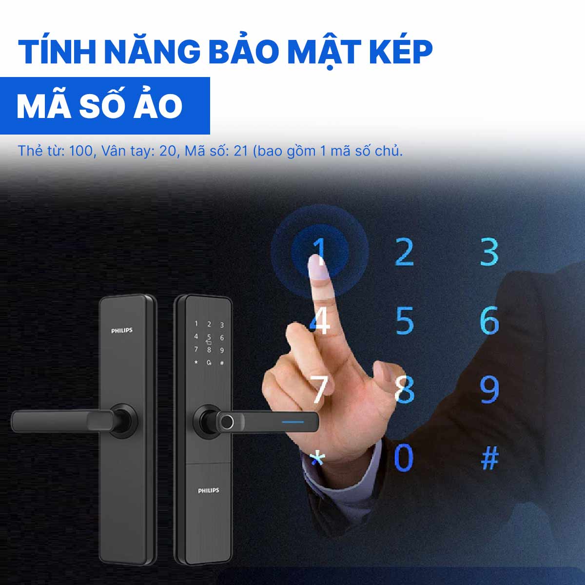 Khóa cửa thông minh Philips DDL609-5HS