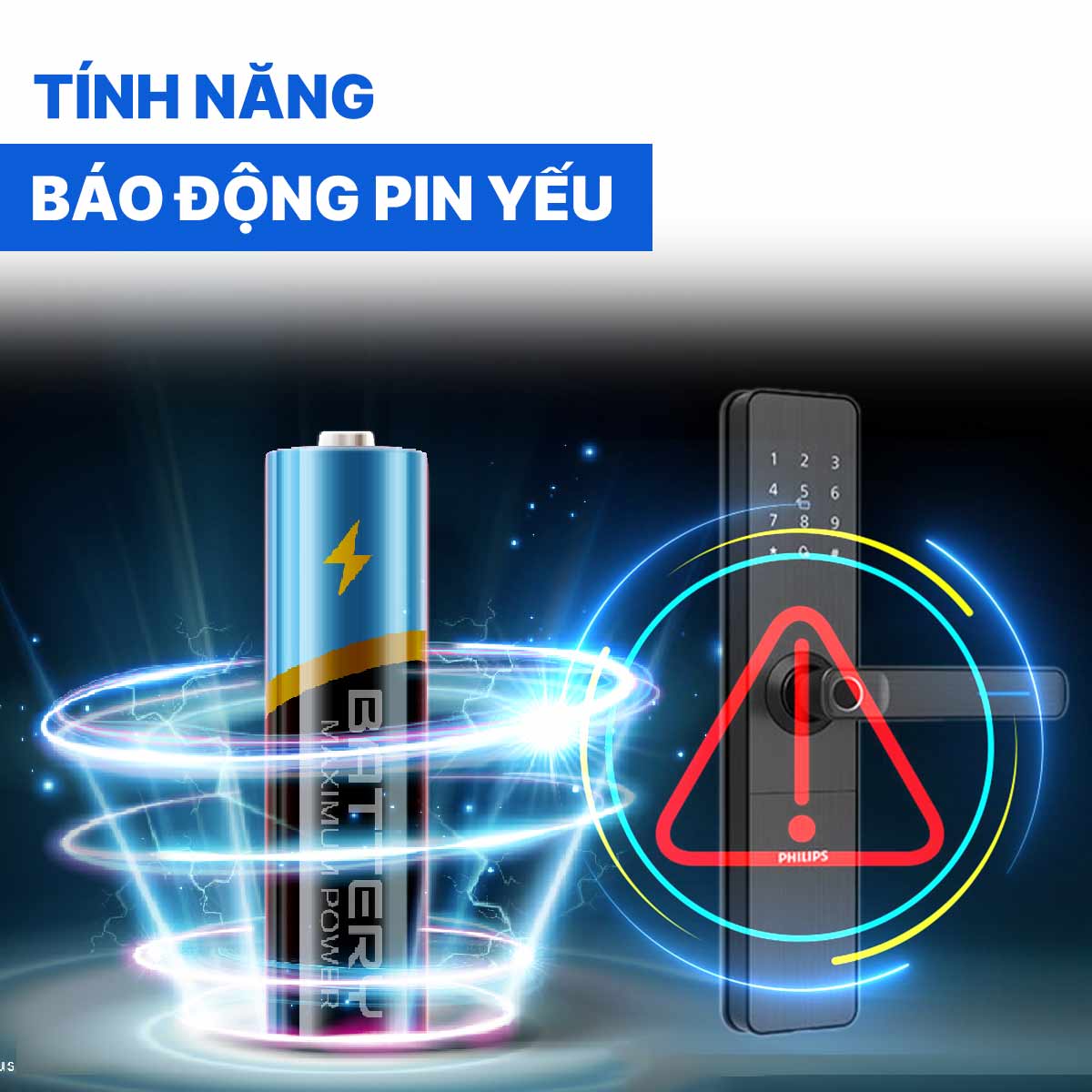Khóa cửa thông minh Philips DDL609-5HS