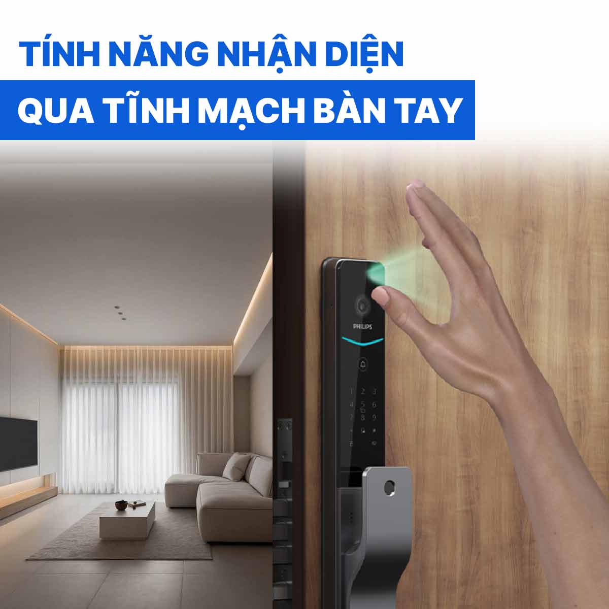 Khóa cửa thông minh Philips DDL720-MVP-17HWS