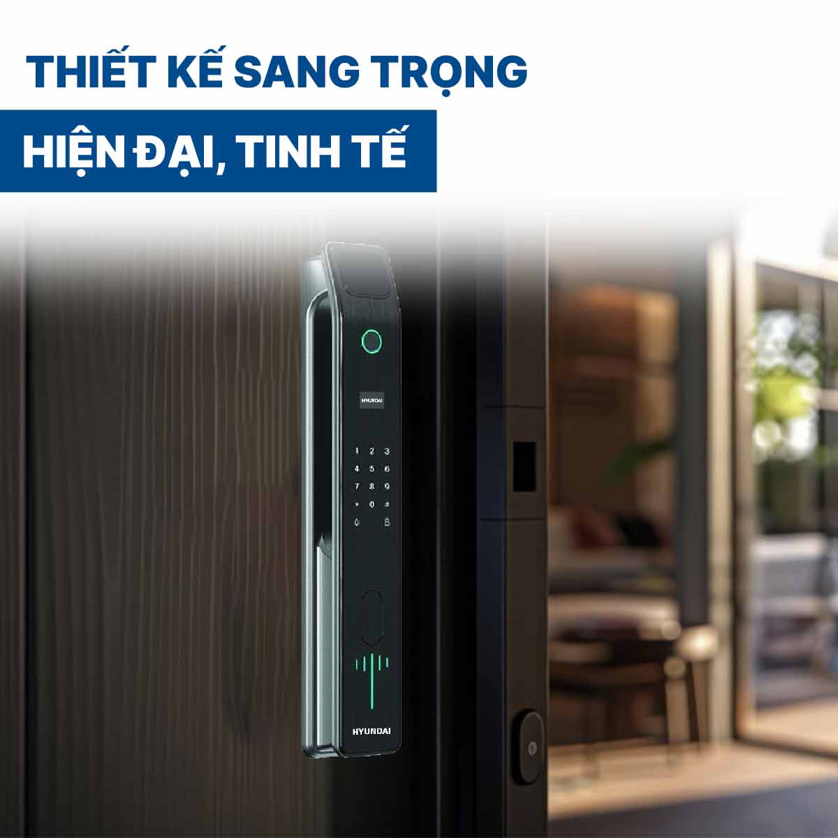 Khoá điện tử Hyundai cửa gỗ HY-SLA808