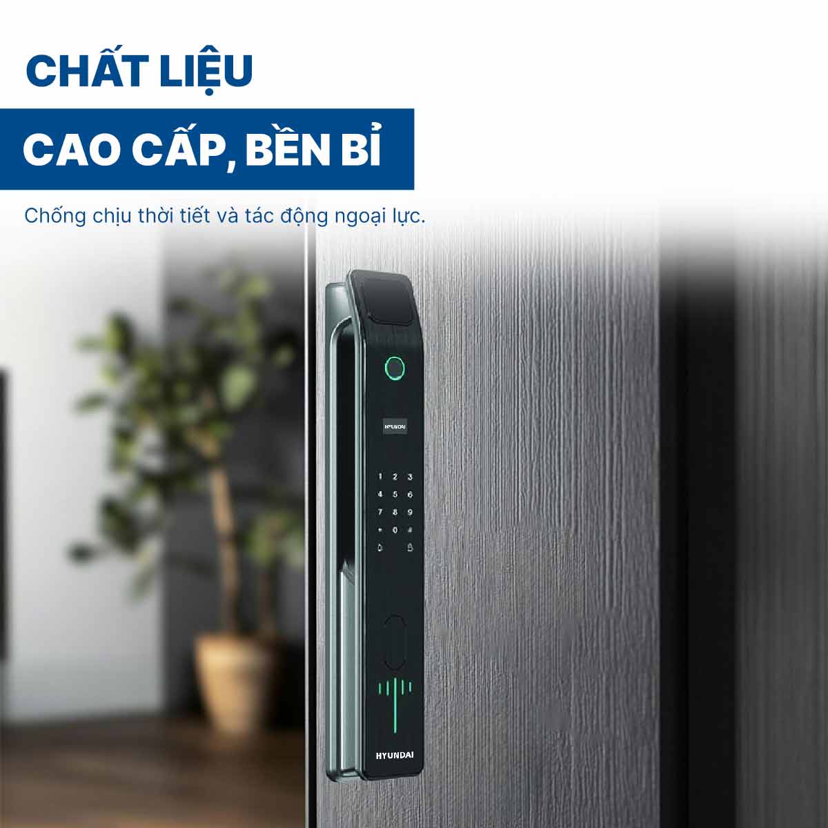 Khoá điện tử Hyundai cửa gỗ HY-SLA808
