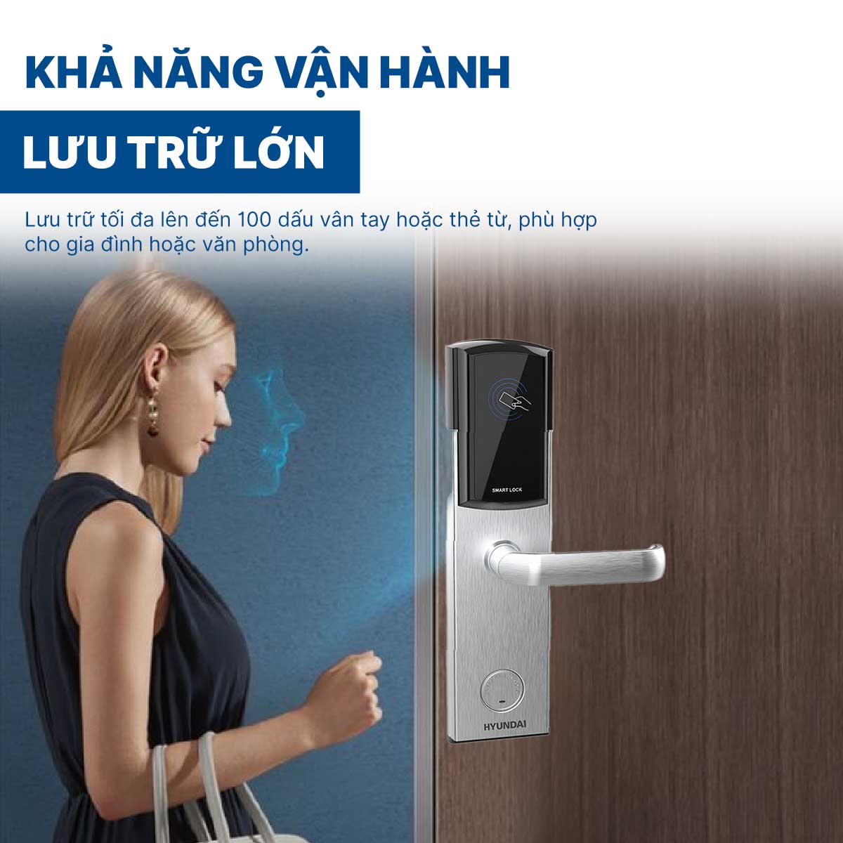 Khoá điện tử Hyundai khách sạn HY-HL01