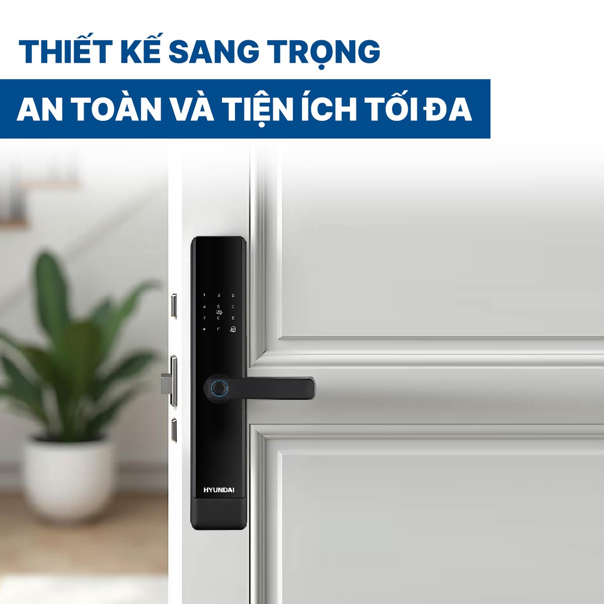 Khoá điện tử Hyundai cửa gỗ HY-SL007