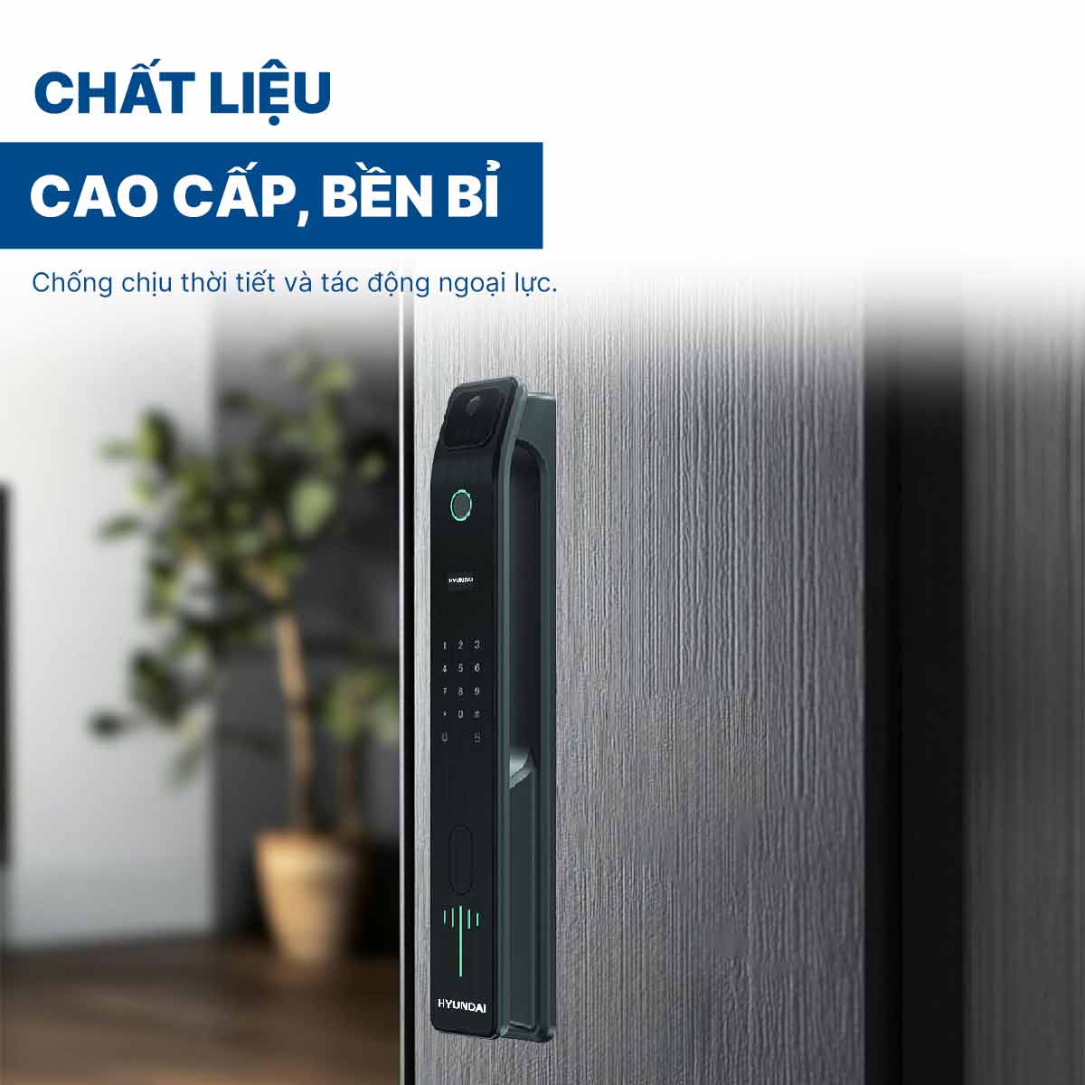 Khoá điện tử Hyundai cửa gỗ HY-SLA808F