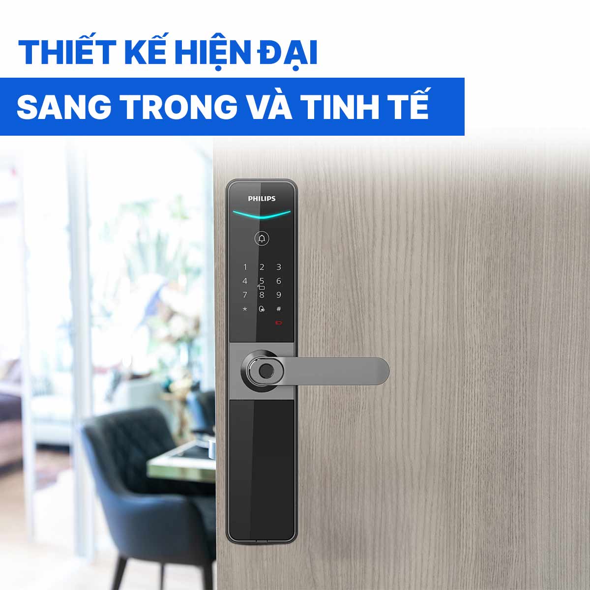 Khóa cửa thông minh Philips DDL610-5HBS