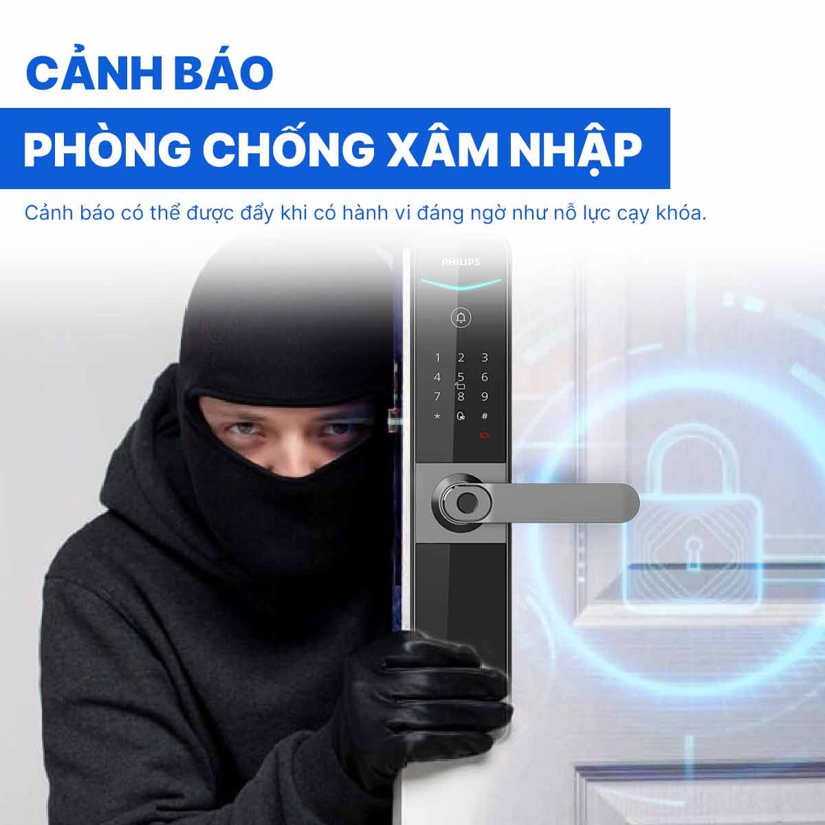Khóa cửa thông minh Philips DDL610-5HBS