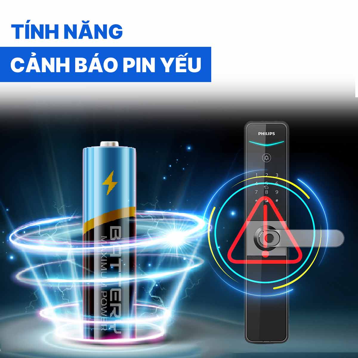 Khóa cửa thông minh Philips DDL610-5HBS