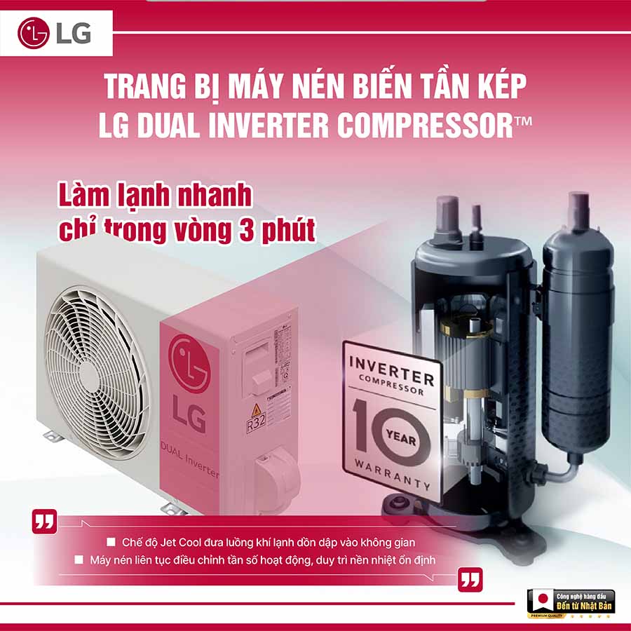 Điều hòa LG Inverter 2.5 HP IEC24G1 QH245403 3