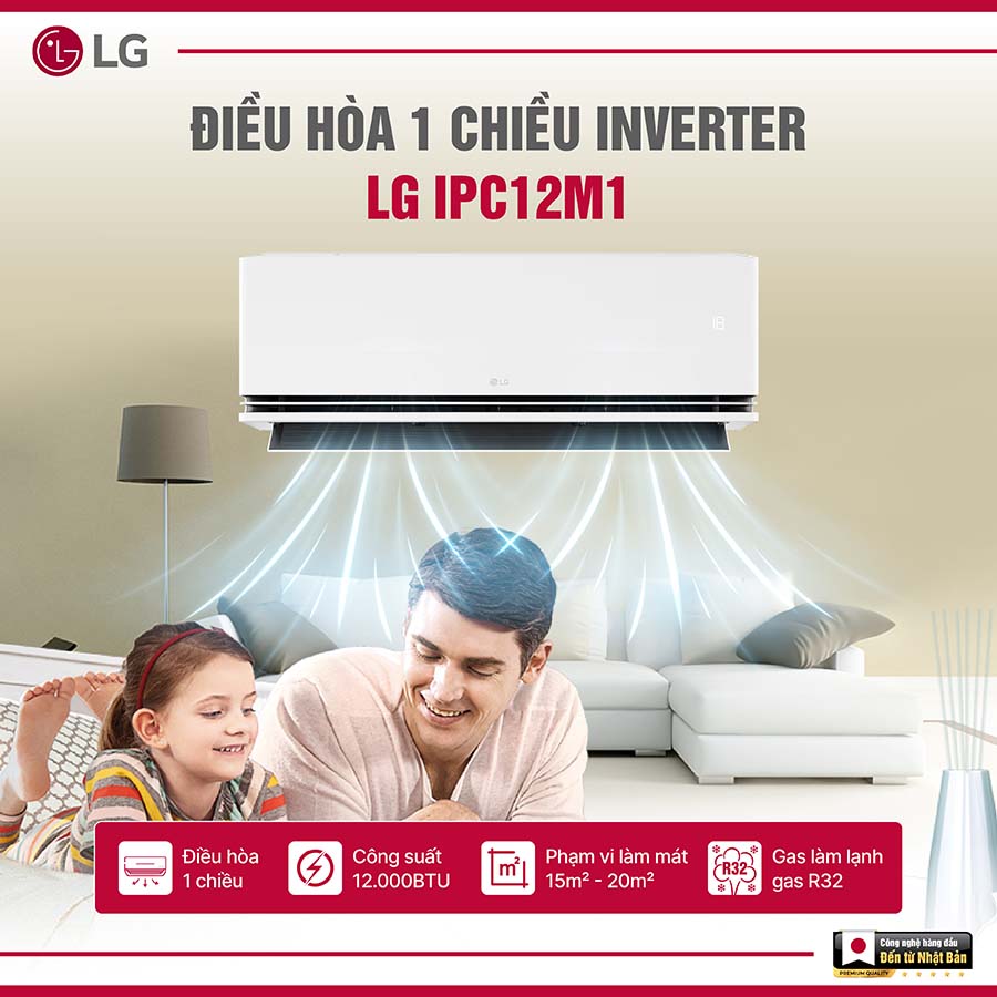 Điều hòa LG Inverter 1.5 HP IPC12M1