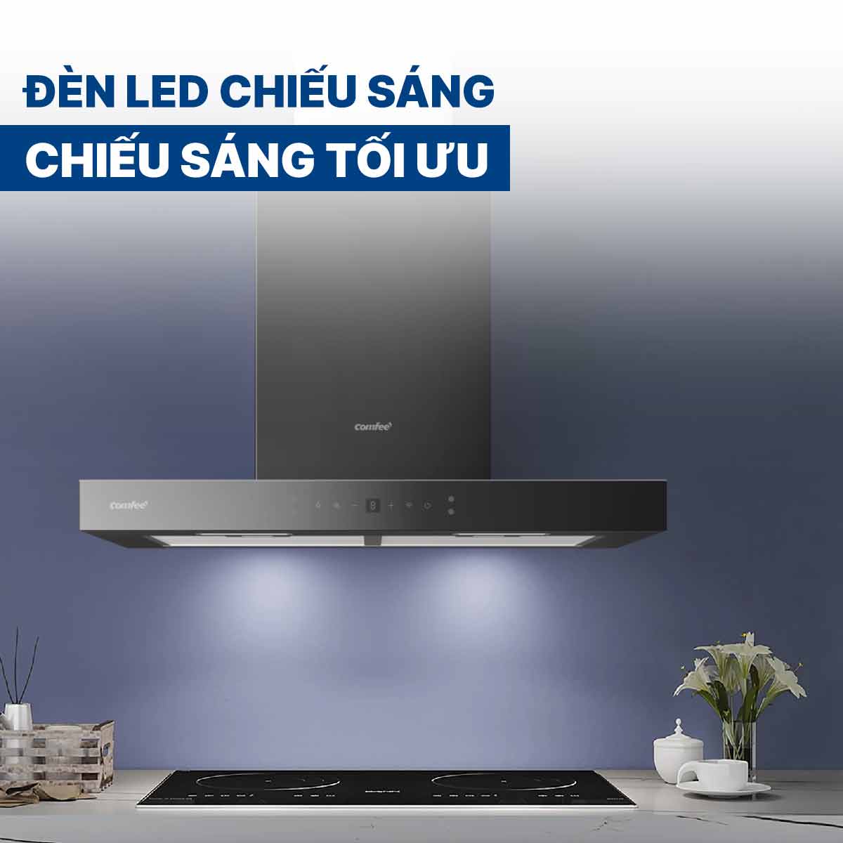 Máy hút mùi áp tường Comfee CH-70TM77B QH245499 9